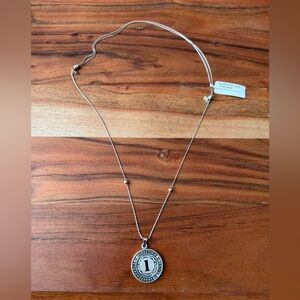 NWT Alex and Ani Silver Enneagram Number One Expandable Necklace